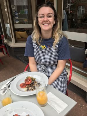 Vegan breakfast  at The Vanilla Pod in Lynton