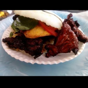 arepa  at La Garnacha Vegetariana in Mexico City