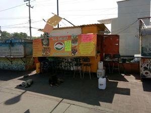 Nite that it's a stall! at La Garnacha Vegetariana in Mexico City