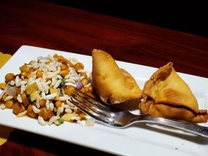 Chana Masala and Samosa at Spice Club Indian Grill in Fort Myers