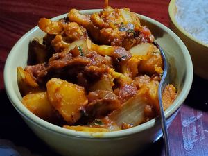 Aloo Gobbi Masala at Spice Club Indian Grill in Fort Myers