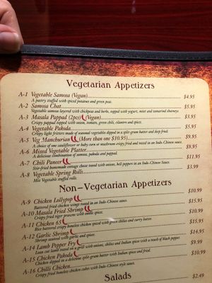 Appetizers  at Spice Club Indian Grill in Fort Myers