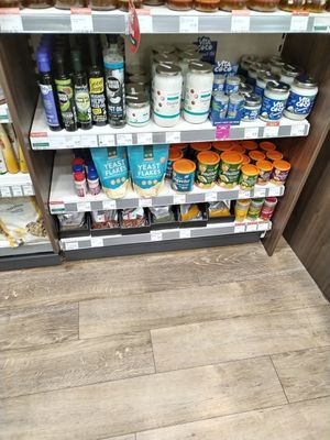 Various store cupboard items at Holland & Barrett in Birmingham