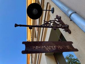 outside at Die Manufaktur in Gera