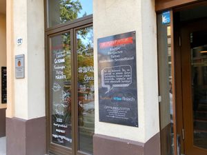 outside at Die Manufaktur in Gera