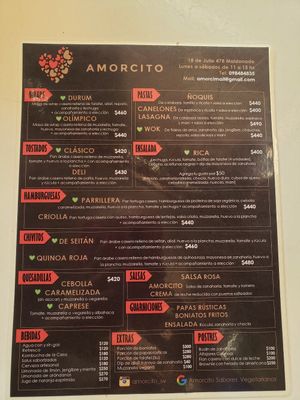 Cardápio Outubro/2023 at Amorcito in Maldonado