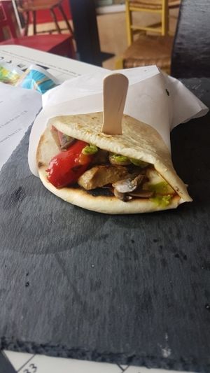 vegan kebab at Piadina Genuina in East London