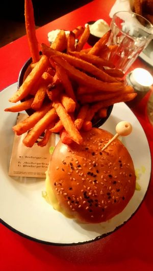 Sweet potato fries at Box Burger in Bray