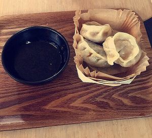 Steamed dumplings  at Mo Mo - Saint-Gilles in Brussels