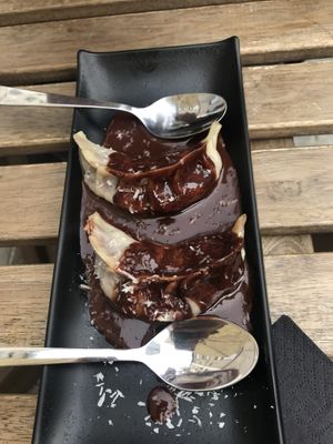 Chocolate dumpling  at Mo Mo - Saint-Gilles in Brussels
