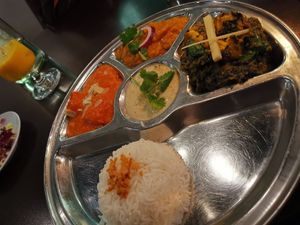 Vegan Special Thali at Masala Masala - Odengatan in Stockholm