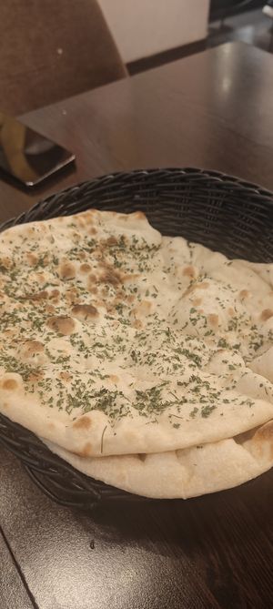 Vegan garlic naan at Masala Masala - Odengatan in Stockholm