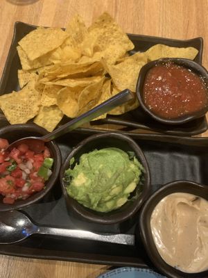 Trio salsa appetizer   at Malo in Des Moines