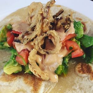 vegetarian tacos at Malo in Des Moines