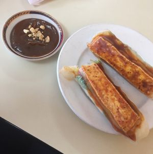 vegan spring rolls ! very good!  at Pho 7 in Tallahassee