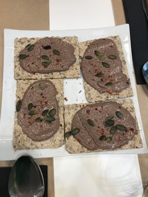 Entrante paté de aceitunas negras  at Black Salad in Vitoria Gasteiz