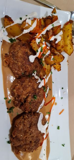 Hamburguesa de seitàn at Black Salad in Vitoria Gasteiz