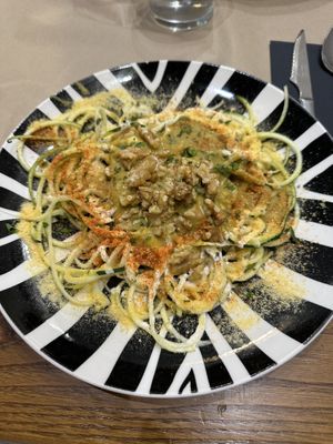 Zoodles  at Black Salad in Vitoria Gasteiz