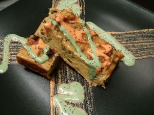 Vegan cheese, courgette and leek pie... delicious!!! at Black Salad in Vitoria Gasteiz