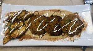 Hamburguesas de seitán  at Black Salad in Vitoria Gasteiz