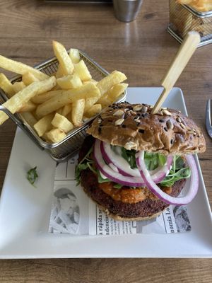 Pumpkin Burger at Gourmet Burger Room in Marbella