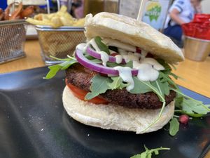 Pumpkin Burger  at Gourmet Burger Room in Marbella