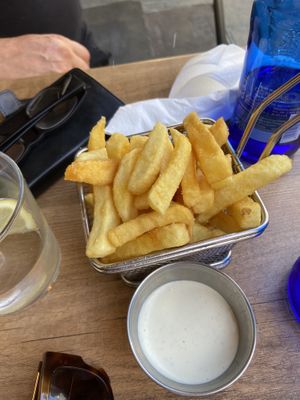 Vegan fries with mayo 🍟  at Gourmet Burger Room in Marbella