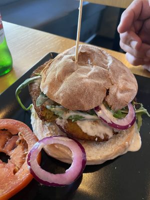 La pumpkin burger   at Gourmet Burger Room in Marbella