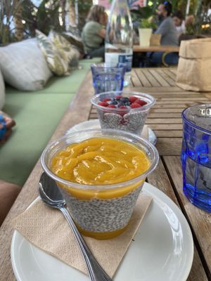 Chiapudding with mango 🥭   at Celicioso in Marbella