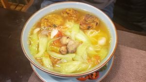 Vietnamese Vegan Noodle Soup at The Veg - Organic Vego and Tea in Hanoi