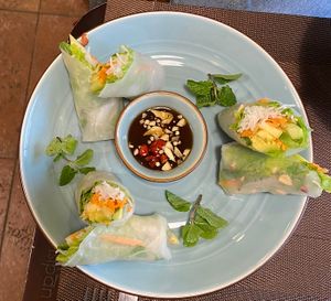 Fruit rolls (Summer rolls)  at The Veg - Organic Vego and Tea in Hanoi