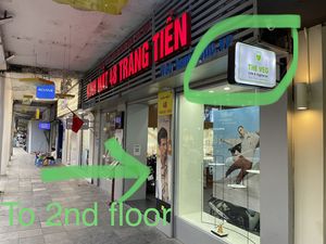 This way to the restaurant 🌱  at The Veg - Organic Vego and Tea in Hanoi