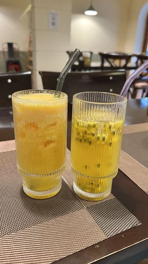 Pineapple and Passion Fruit Juice  at The Veg - Organic Vego and Tea in Hanoi