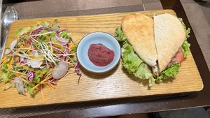 Red Bean Panini  at The Veg - Organic Vego and Tea in Hanoi