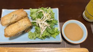 Fried spring rolls   at The Veg - Organic Vego and Tea in Hanoi