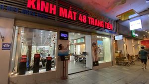 Front of shop  at The Veg - Organic Vego and Tea in Hanoi