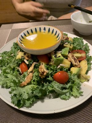 Pineapple kale salad  at The Veg - Organic Vego and Tea in Hanoi