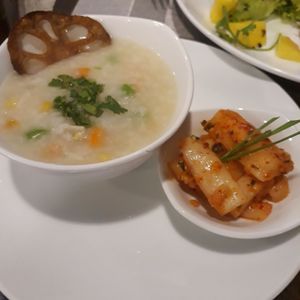 Lotus roots soup  at The Veg - Organic Vego and Tea in Hanoi