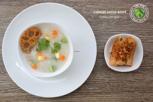 Congee lotus root at The Veg - Organic Vego and Tea in Hanoi