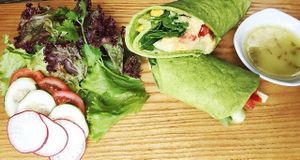 Spinach Mexico wrap at The Veg - Organic Vego and Tea in Hanoi