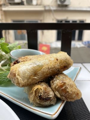 Spring rolls 50k  at The Veg - Organic Vego and Tea in Hanoi