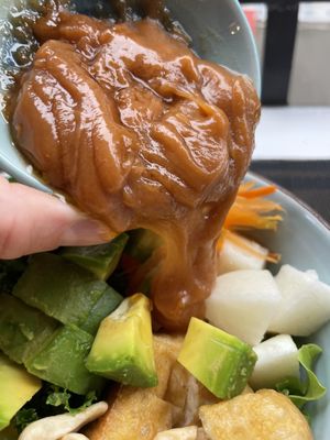 Peanut sauce  at The Veg - Organic Vego and Tea in Hanoi