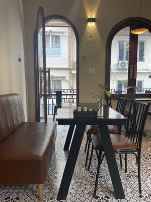 Inside 2nd floorr  at The Veg - Organic Vego and Tea in Hanoi