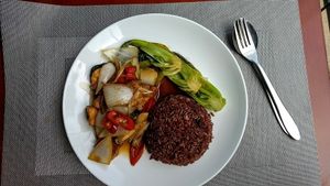 Tofu, Lemongrass and Chilli Stirfry at The Veg - Organic Vego and Tea in Hanoi
