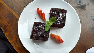 Chocolate Cake (Vegan) at The Veg - Organic Vego and Tea in Hanoi