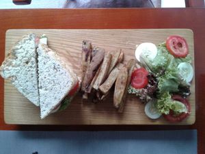 Black Bean chia sandwich  at The Veg - Organic Vego and Tea in Hanoi