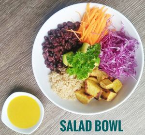 Salad bowl at The Veg - Organic Vego and Tea in Hanoi