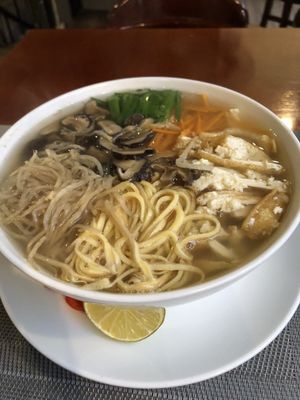 Good food. Prices not too bad for us foreigners. The people are very nice and speak good English.  at The Veg - Organic Vego and Tea in Hanoi