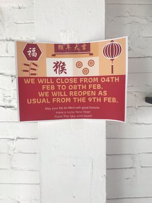 Be careful over Lunar New Year at The Veg - Organic Vego and Tea in Hanoi