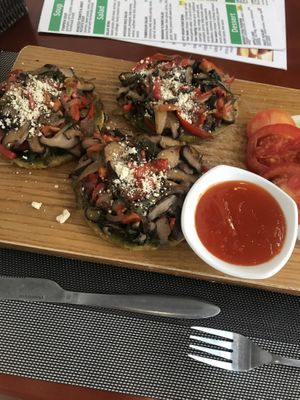 Sweet potato „pizza“  at The Veg - Organic Vego and Tea in Hanoi